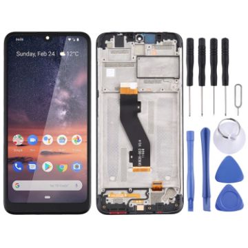 Nokia 3.2 TFT LCD Screen Digitizer Full Assembly with Frame - 1