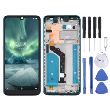 TFT LCD Screen for Nokia 7.2 TA-1196 Digitizer Full Assembly with Frame - 1