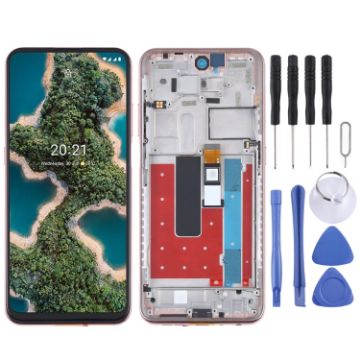 Nokia X20 TFT LCD Screen Digitizer Assembly with Frame - Gold - 1