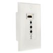HDMI Cat5e/6 Wall Plate Extender - 50m - EU Plug - White - 7