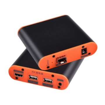 OPT882-KVM HDMI Extender Fiber Optic with USB Port - 20KM EU Plug - 1