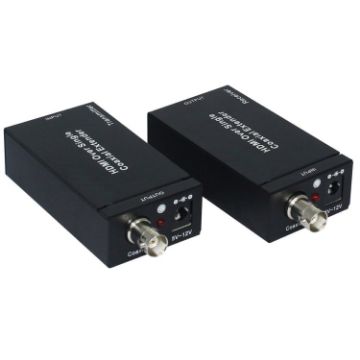 Picture of NK-C100IR 1080P HDMI Over Single Coaxial Extender Transmitter + Receiver with IR Coaxial Cable, Signal Range up to 100m (UK Plug)
