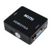 HOWEI HW-2109 Mini HDMI to VGA Converter - Black - 1