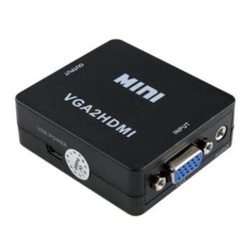 Picture of HOWEI HW-2107 HD 1080P Mini VGA to HDMI Scaler Box Audio Video Digital Converter