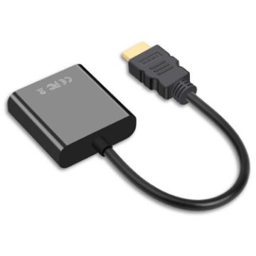 Picture of 2 PCS Jasoz 1080P HDMI To VGA Converter Oxygen-Free Copper Core, Colour: Black