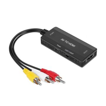 Picture of AV to HDMI Converter 3 CVBS RCA Adapter, Supports PAL NTSC 1080P