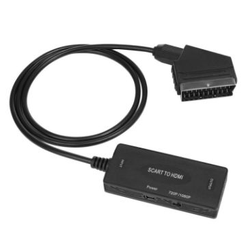 Picture of 1080P SCART to HDMI Audio Video Converter Adapter