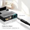 HDMI Female to VGA Male Adapter with Audio - Black - 3