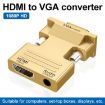 HDMI Female to VGA Male Adapter with Audio - Gold - 2