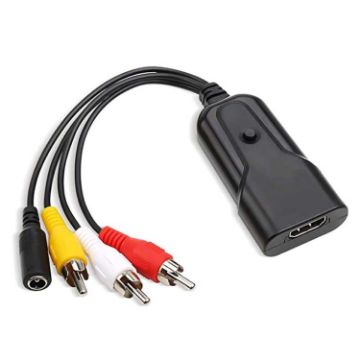 Picture of K13W HDMI To AV 1080P HD Converter, Cable Length: 0.5m (Black)