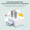 Travel Power Adapter Charger, US Plug - White - 3