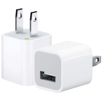 5V/1A USB Charger Adapter for iPhone, Galaxy, Huawei - White - 1
