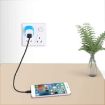 Purple US Plug USB Charger - Fast Charging for Devices - 7