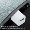 10W USB Charging Adapter with Foldable Plug, US Plug - White - 6