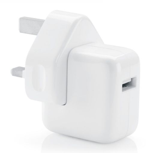 12W USB Port Travel Charger for iPad/iPod/iPhone Series - UK Plug - 1