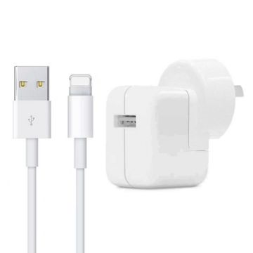 Picture of 12W USB Charger + USB to 8 Pin Data Cable for iPad/iPhone/iPod Series, AU Plug