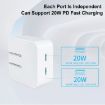 SDC-40W Dual PD USB-C Charger for iPhone/iPad, EU Plug - 3