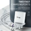 IVON AD52 18W USB-C/Type-C + USB Dual Port PD Fast Charge (US Plug) - 4