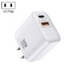 REMAX RP-U82 30W USB+USB-C Fast Charger - US Plug (White) - 1