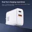 REMAX RP-U82 30W USB+USB-C Fast Charger - US Plug (White) - 3