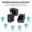45W PD3.0 + 2 x QC3.0 USB Multi Port Quick Charger, US Plug - 5