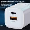 Picture of WK WP-U140 33W Power Series USB+USB-C/Type-C Fast Charger, Specifications: US Plug (White)