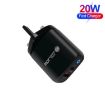 Picture of PD04 PD20W Type-C + QC18W USB Mobile Phone Charger with LED Indicator, UK Plug (Black)