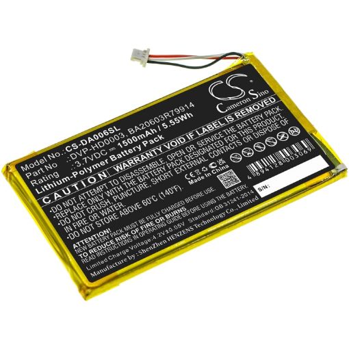 Creative Zen Vision M Battery (p/n BA20603R79914 DVP-HD0003) - 1