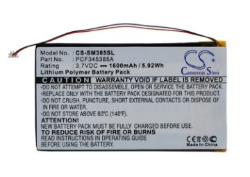 Picture of Battery for Samsung YP106G Y910 PMPSGY910 Napster MP3 player (p/n PCF345385A)