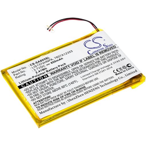 Battery for Sony NWZ-S639 NWZ-A829BLK NWZ-A818 NW-S639F (1-756-702-11) - 1