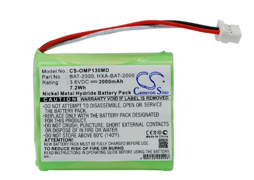 Picture of Battery for Omron HBP-1300 blood pressure monito HBP-1300 (p/n BAT-2000 HXA-BAT-2000)