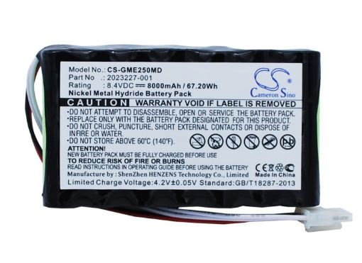 Battery for GE UL Voluson P8 MS CARESCAPE B850 Dash 2500 Monitor - 1