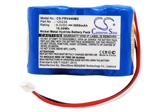 Battery for Fresenius Vial MCM550 MCM440 Optima Pumps (p/n 120238) - 1