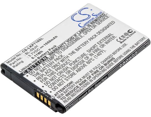 LG VS890 VS870 P715 P713 P710 P703 Battery BL-59JH EAC61998401 - 1
