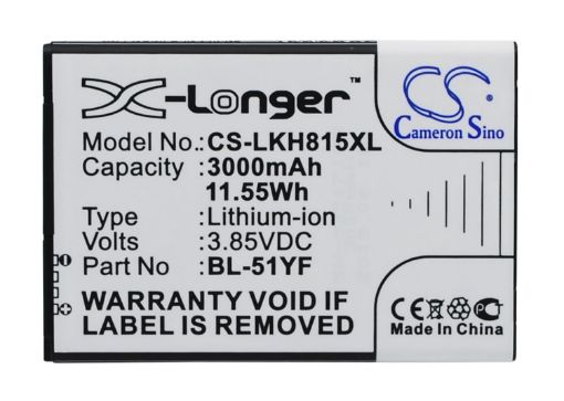 LG X190 Ray Dual SIM Battery BL-51YF BL-51YH Replacement - 1