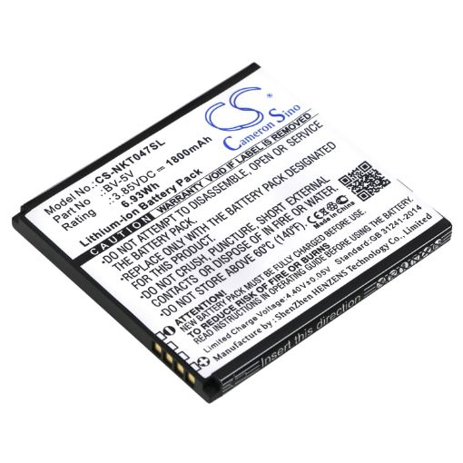 Nokia TA-1047 1 Battery (p/n BV-5V) Replacement - 1