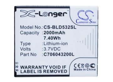 Battery for Blu Studio C Mini 5.0, 5.0C HD, Life One M (C706043200L/T) - 1