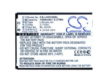 Battery for LG VS450 VS450PP Ultimate II Spirit 4G L70 L65 BL-52UH - 1