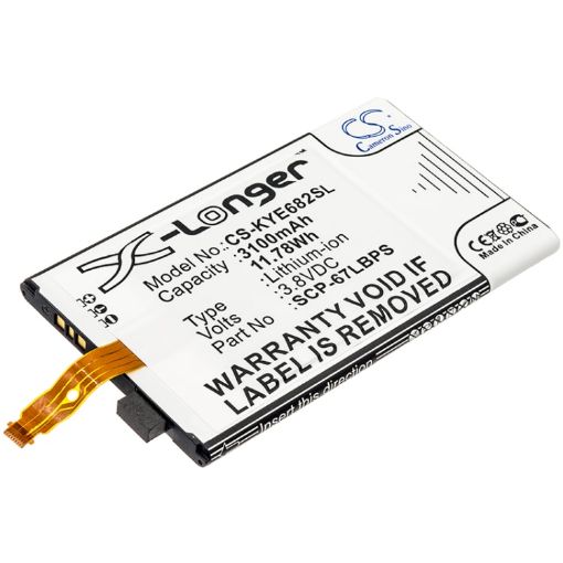 Kyocera DuraForce Pro Battery E6833 E6830 E6820 E6810 SCP-67LBPS - 1