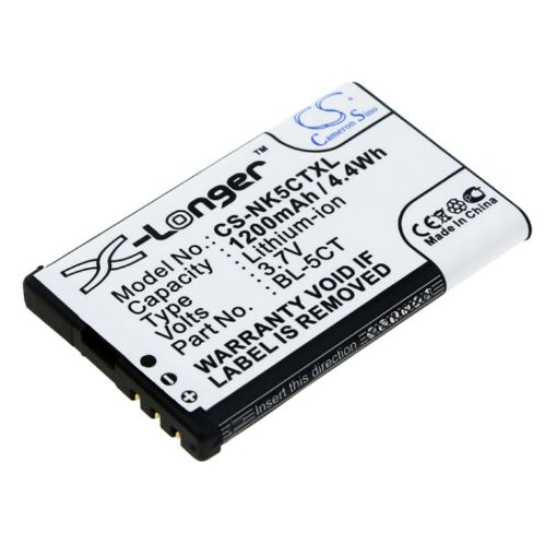 Nokia C6-01 C5 C3-01 6730 6700 6303 Battery BL-5CT - 1