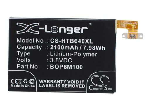 HTC One Remix Mini 2 M8 Mini M5 Battery 35H00216-00M B0P6M100 - 1