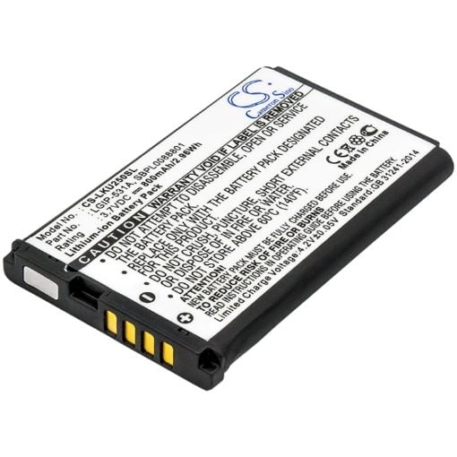Battery for T-Mobile A180 A170 LGIP-531A SBPL0088801 - 1