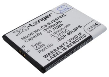 Kyocera E6782 E6762 E6560 DuraForce Battery SCP-60LBPS 5AAXBT076GEA - 1