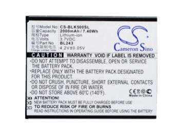 Lenovo Lemon K3 Note K50-T5 K50-T3s Battery BL243 - 1