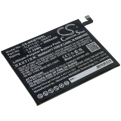 Wiko View XL M1790 Battery (p/n 356477 TLP17J21) - 1