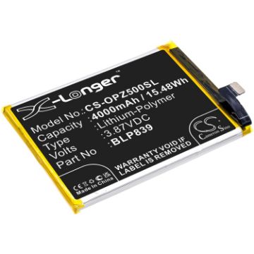 Oppo Reno 5Z 5G 2021 Battery BLP839 CPH2211 A94 5G 2213 - 1