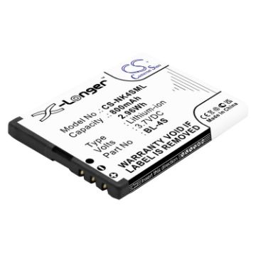BL-4S Battery for Nokia 7610 7100 7020 3710 3600 2680 Series - 1