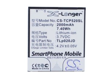 Battery for Tcl P520L P5201 P518L P5181 TLp020JD - 1