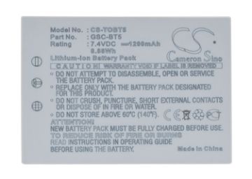 Picture of Battery for Toshiba Gigashot GSC-R60AU Gigashot GSC-R60 Gigashot GSC-R30AU Gigashot GSC-R30 (p/n BSC-BT5 GSC-BT5)