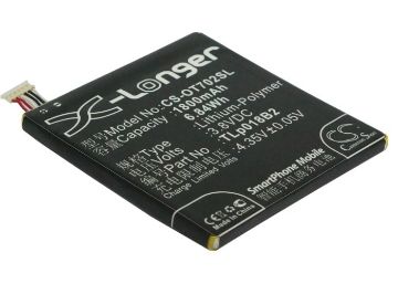 Alcatel OT-7025D/7024/6030 Battery (p/n CAC1800008C2 TLp018B1) - 1